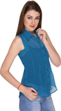 Miss Rich Women's Solid Casual Shirt