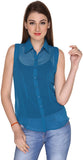 Miss Rich Women's Solid Casual Shirt