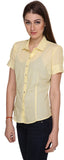 Miss Rich Women's Striped Casual Shirt