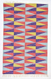 M S Rugs Pink, Blue Wool Dhurrie