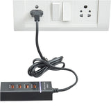 Smiledrive 4 USB OUTPUT PORTS TRAVEL & WALL POWER ADAPTER CHARGER (5V)- BLACK MULTI POINT USB ADAPTOR USB USB Charger