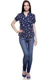 My Addiction Women's Floral Print Casual Shirt