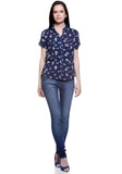My Addiction Women's Floral Print Casual Shirt