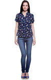 My Addiction Women's Floral Print Casual Shirt