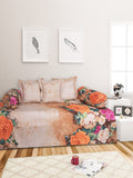 Rosepetal Cotton Floral Diwan Set