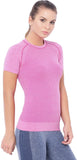 C9 Solid Women's Round Neck Pink T-Shirt