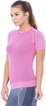 C9 Solid Women's Round Neck Pink T-Shirt