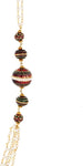 Aaishwarya Stylish Multi Bead Meena Crystal Alloy Necklace