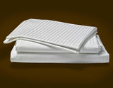 SRP Linen Cotton Striped King sized Double Bedsheet