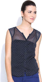 Colors Couture Women's Polka Print Casual Shirt