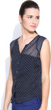 Colors Couture Women's Polka Print Casual Shirt