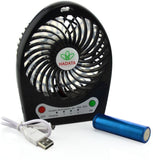 Finger's USB Fan Cum Power bank Black New USB USB Fan
