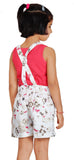 Naughty Ninos Girl's Pink Dungaree