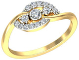 Jewelsnext Gold Diamond 18 K Ring