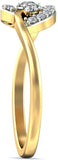 Jewelsnext Gold Diamond 18 K Ring