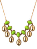 JEWELIZER Bohemian Yellow Gold Plated Alloy Necklace
