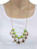 JEWELIZER Bohemian Yellow Gold Plated Alloy Necklace