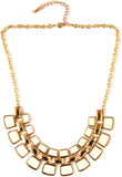 JEWELIZER Bohemian Yellow Gold Plated Alloy Necklace