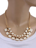 JEWELIZER Bohemian Yellow Gold Plated Alloy Necklace