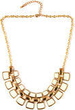 JEWELIZER Bohemian Yellow Gold Plated Alloy Necklace