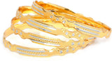 NJ Metal Yellow Gold Bangle Set