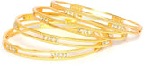 NJ Metal Yellow Gold Bangle Set