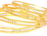 NJ Metal Yellow Gold Bangle Set