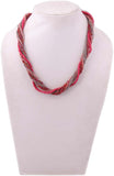 Indian Charm Multicolor Beads Glass Necklace