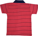 NavyaRiti Striped Baby Boy's Polo Neck T-Shirt