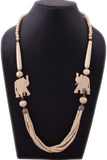 Indian Charm Beads Bone, Stone Necklace
