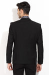 Blackberrys Self Design Single Breasted Party Men's Blazer