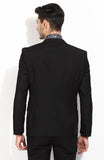 Blackberrys Self Design Single Breasted Party Men's Blazer