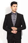 Blackberrys Self Design Single Breasted Party Men's Blazer