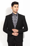 Blackberrys Self Design Single Breasted Party Men's Blazer