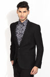 Blackberrys Self Design Single Breasted Party Men's Blazer