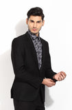 Blackberrys Self Design Single Breasted Party Men's Blazer