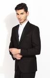 Blackberrys Self Design Single Breasted Party Men's Blazer