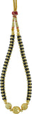 Womens Trendz Kolhapuri Saaj Thushi Crystal Yellow Gold Plated Alloy Necklace