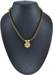 Womens Trendz Kolhapuri Saaj Thushi Crystal Yellow Gold Plated Alloy Necklace