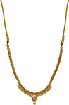 Womens Trendz Half Jhaler Panadi Thushi Crystal Yellow Gold Plated Alloy Necklace