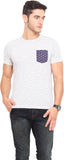 Northern Lights Striped Men's Round Neck T-Shirt