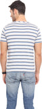 Northern Lights Striped Men's Round Neck T-Shirt