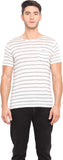 Northern Lights Striped Men's Round Neck T-Shirt