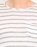 Northern Lights Striped Men's Round Neck T-Shirt
