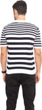 Northern Lights Striped Men's Polo Neck T-Shirt