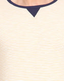 Northern Lights Striped Men's Round Neck T-Shirt