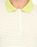 Northern Lights Striped Men's Polo Neck T-Shirt