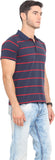 Northern Lights Striped Men's Polo Neck T-Shirt