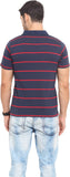 Northern Lights Striped Men's Polo Neck T-Shirt