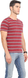 Northern Lights Striped Men's Round Neck T-Shirt